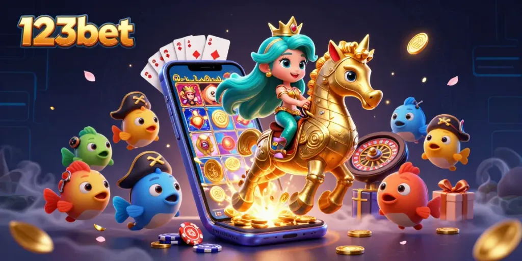 Experience thrilling wins with 123bet in a vibrant underwater casino adventure.