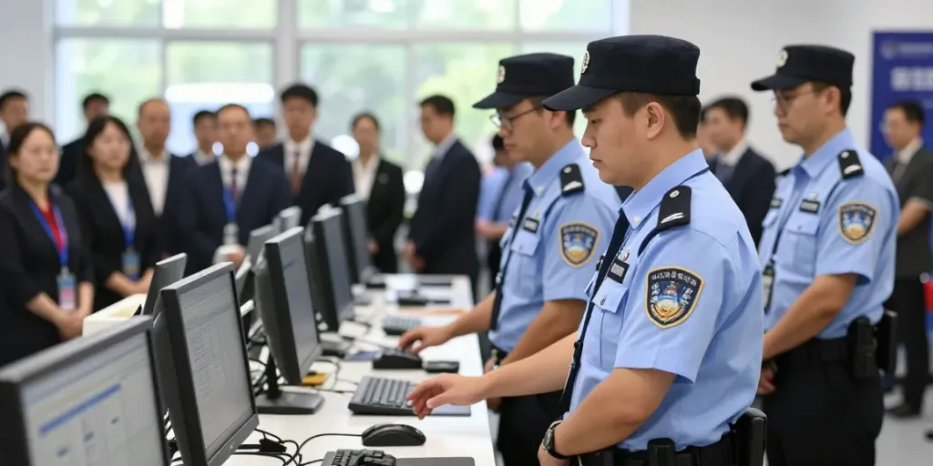 Security Solutions provided by a licensed professional team ensuring safety at a corporate event.