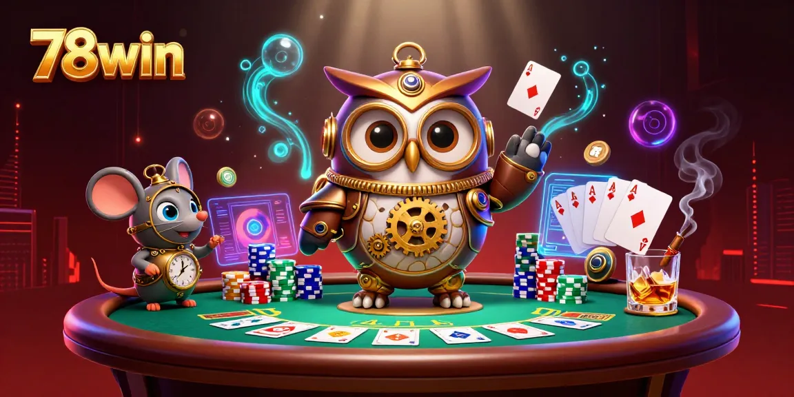 Experience thrilling casino action with 78win in a vibrant steampunk owl adventure.
