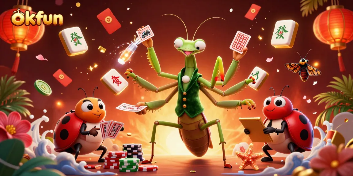 Experience thrilling fun at okfun with an immersive casino scene featuring vibrant gameplay.