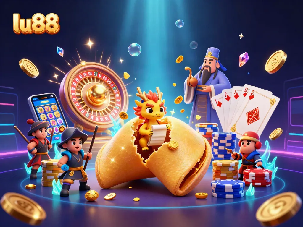 Experience thrilling wins at lu88 with vibrant casino action, showcasing golden fortunes and gaming excitement.