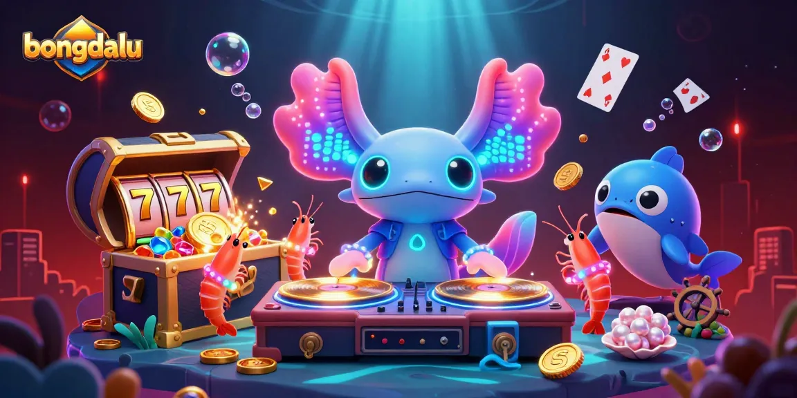 Bongdalu's thrilling gaming scene with vibrant characters and live spins, immerse in the underwater casino adventure.