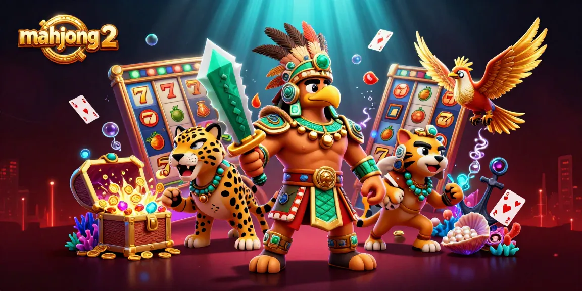Experience thrilling gameplay with mahjong 2 slot reels and vibrant symbols in a dynamic scene.