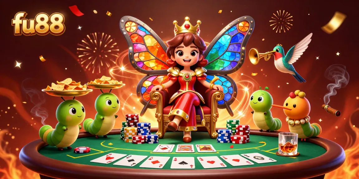 Experience exhilarating gaming at fu88 with vibrant elements of poker and casino grandeur.